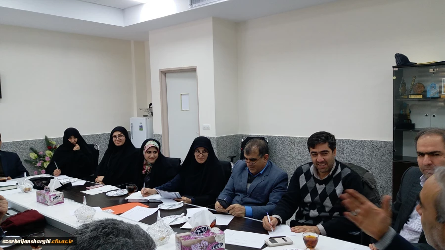 برگزاری جلسه شورای تغذیه در محل مدیریت امور پردیس های استان 3