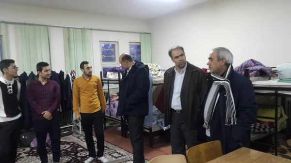 بازدید مدیریت امور پردیس های استان از سراهای دانشجویی پردیس علامه امین 8