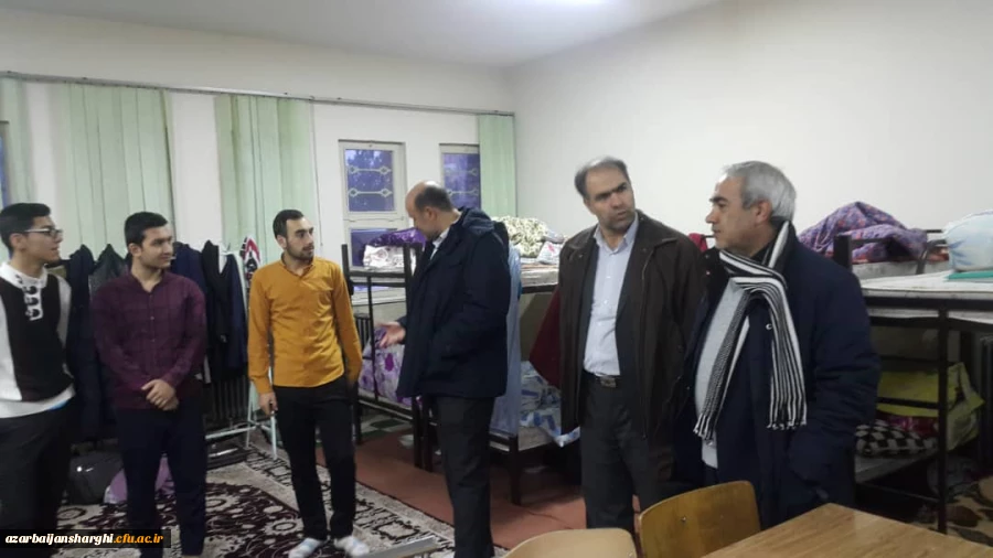 بازدید مدیریت امور پردیس های استان از سراهای دانشجویی پردیس علامه امین 8