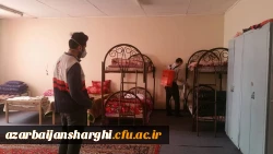 گندزدایی و ضدعفونی پردیس های علامه امینی و فاطمه الزهرا(س) جهت پیشگیری از انتقال ویروس کرونا 2