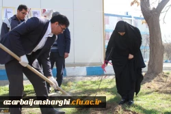 کاشت درخت در محوطه پردیس فاطمه الزهرا(س) تبریز 3