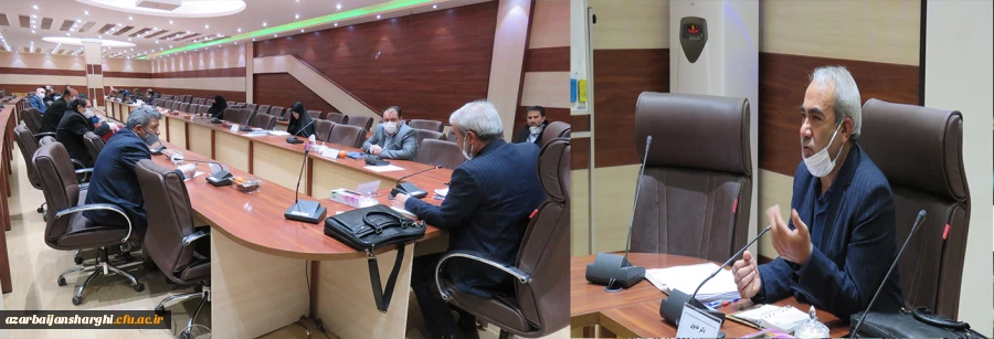 برگزاری جلسه شورای آموزش دانشگاه در محل سالن شمس پردیس علامه امینی  2
