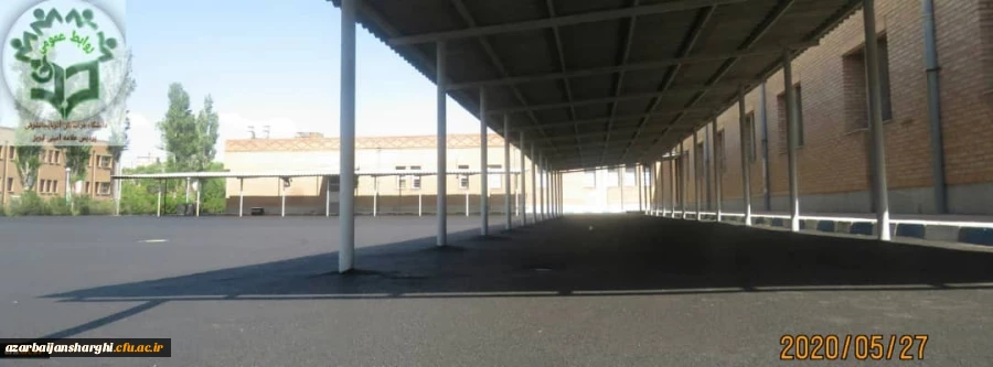 عملیات آسفالت محوطه پردیس های دانشگاه فرهنگیان استان آذربایجان شرقی 3