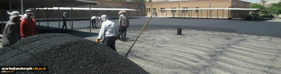 عملیات آسفالت محوطه پردیس های دانشگاه فرهنگیان استان آذربایجان شرقی 6