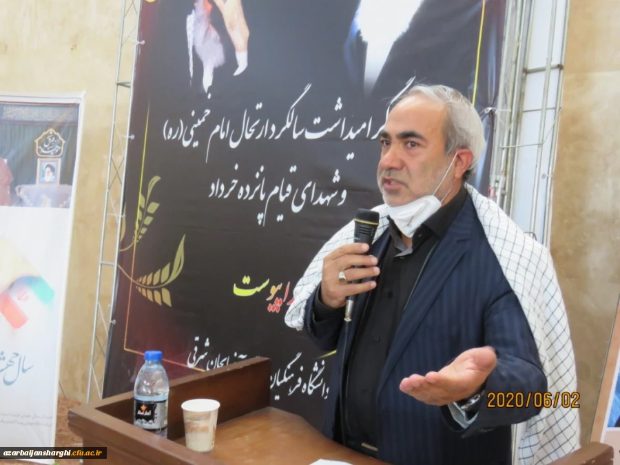 مدیر دانشگاه فرهنگیان استان آذربایجانشرقی:ما به پشتوانه و هدایت های عالمانه مقام معظم رهبری انقلاب اسلامی را جهانی خواهیم کرد 13