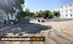 عملیات آسفالت ریزی محوطه پردیس فاطمه الزهرا(س) تبریز 3