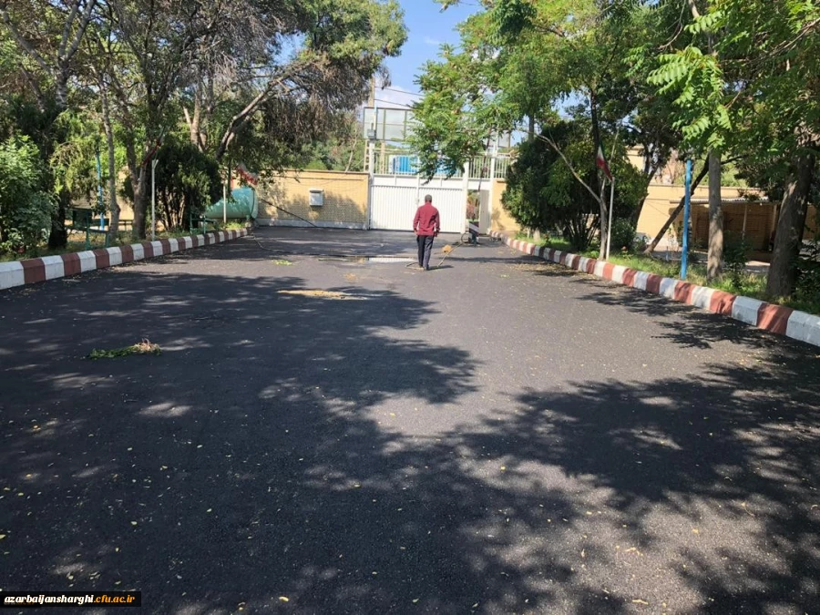 عملیات آسفالت ریزی محوطه پردیس فاطمه الزهرا(س) تبریز 6