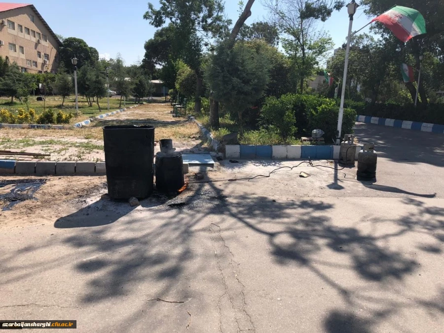 عملیات آسفالت ریزی محوطه پردیس فاطمه الزهرا(س) تبریز 8