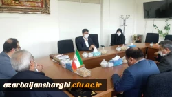 دیدار هیئت رئیسه دانشگاه فرهنگیان با رئیس سازمان نوسازی استان 3
