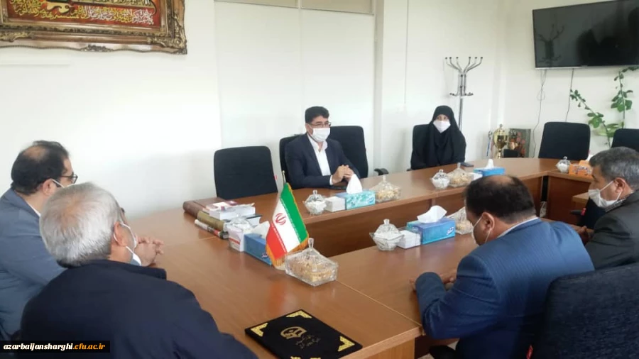 دیدار هیئت رئیسه دانشگاه فرهنگیان با رئیس سازمان نوسازی استان 3