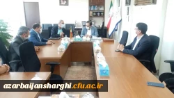 دیدار هیئت رئیسه دانشگاه فرهنگیان با رئیس سازمان نوسازی استان 4