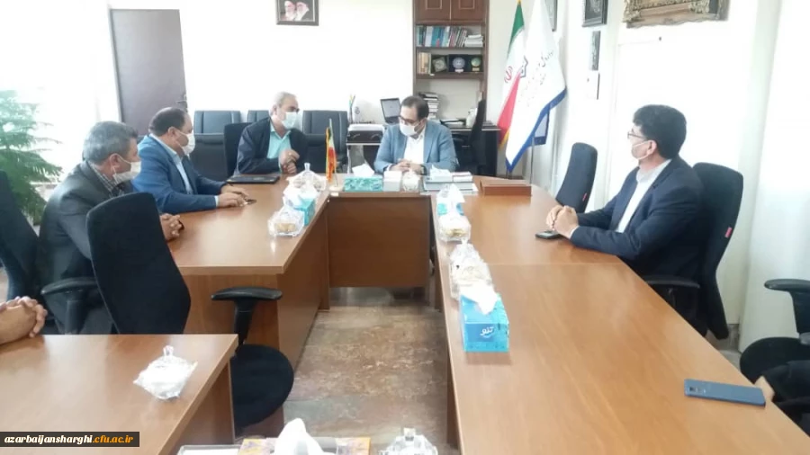 دیدار هیئت رئیسه دانشگاه فرهنگیان با رئیس سازمان نوسازی استان 4