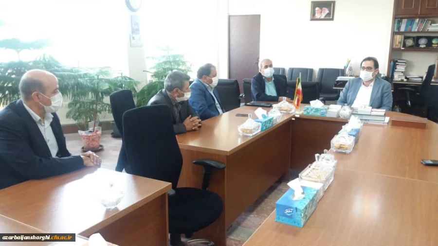 دیدار هیئت رئیسه دانشگاه فرهنگیان با رئیس سازمان نوسازی استان 6