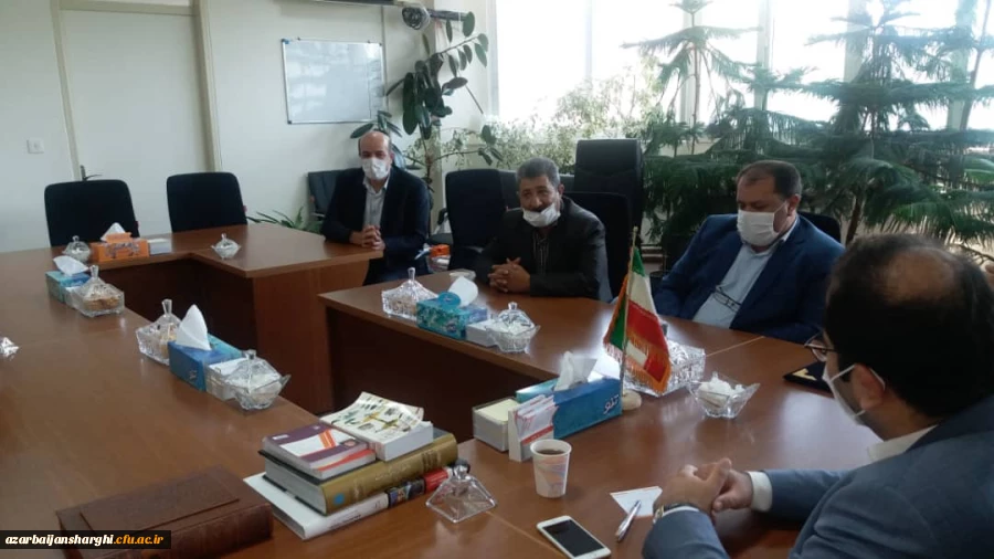 دیدار هیئت رئیسه دانشگاه فرهنگیان با رئیس سازمان نوسازی استان 7