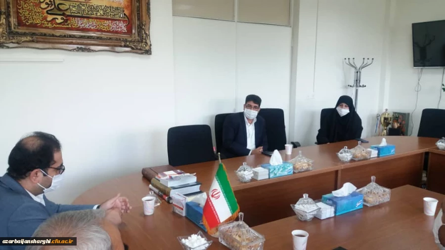 دیدار هیئت رئیسه دانشگاه فرهنگیان با رئیس سازمان نوسازی استان 8