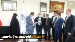 دیدار هیئت رئیسه دانشگاه فرهنگیان با رئیس سازمان نوسازی استان 9