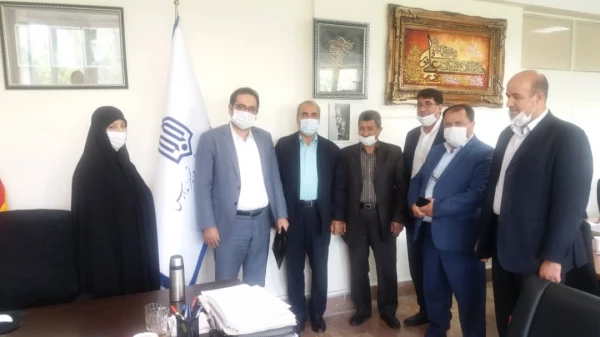 دیدار هیئت رئیسه دانشگاه فرهنگیان با رئیس سازمان نوسازی استان 10