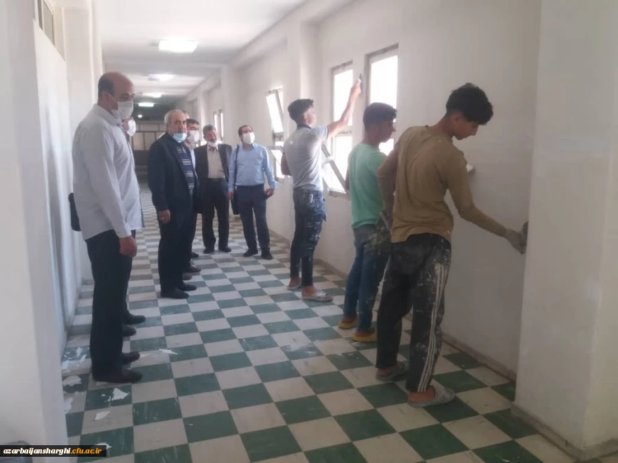 بازدید از طرح های عمرانی پردیس های دانشگاه فرهنگیان استان 8