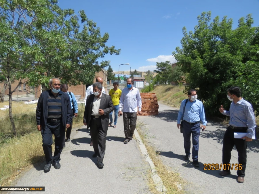 بازدید از طرح های عمرانی پردیس های دانشگاه فرهنگیان استان 17