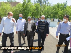 بازدید از طرح های عمرانی پردیس های دانشگاه فرهنگیان استان 22