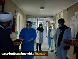 تقدیر از دکتر مقدس زاده و دکتر منجم ودکتر احدیان به نمایندگی از مدافعان سلامت   3