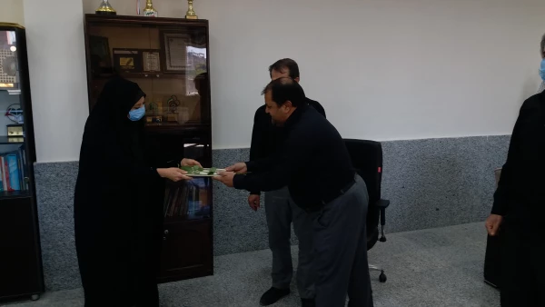 تجلیل از کارکنان مدیریت امور پردیس های دانشگاه فرهنگیان استان 6