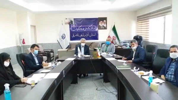 دیدار مدیریت دانشگاه فرهنگیان استان با معاون مدیر کل آموزش فنی و حرفه ای استان 2