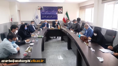 جلسه هیئت رئیسه دانشگاه فرهنگیان استان با اساتید گروه علوم پایه