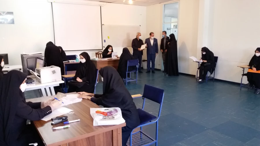 بازدید دکتر اسداله خدیوی از فرایند مصاحبه در پردیس های فاطمه الزهرا(س) و علامه امینی 2