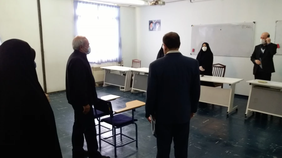 بازدید دکتر اسداله خدیوی از فرایند مصاحبه در پردیس های فاطمه الزهرا(س) و علامه امینی 7