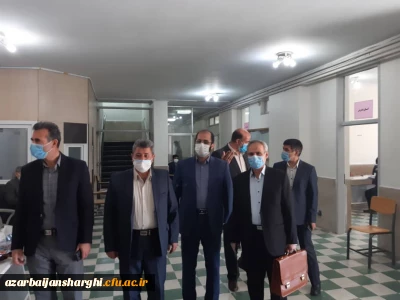 بازدید آقای فراهانی و عباسی از فرایند مصاحبه دانشگاه فرهنگیان استان آذربایجان شرقی