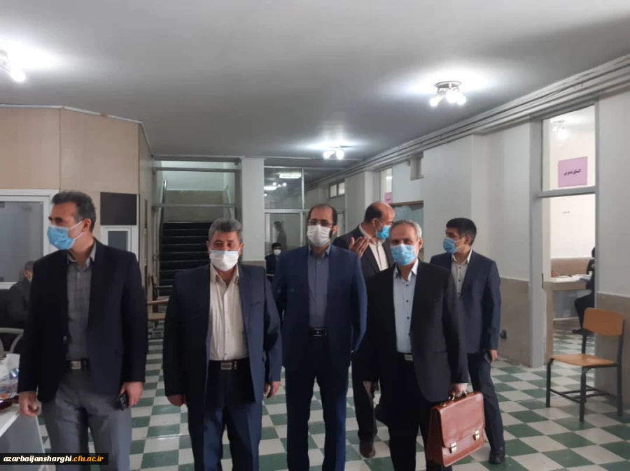 بازدید آقای فراهانی و عباسی از فرایند مصاحبه دانشگاه فرهنگیان استان آذربایجان شرقی 2