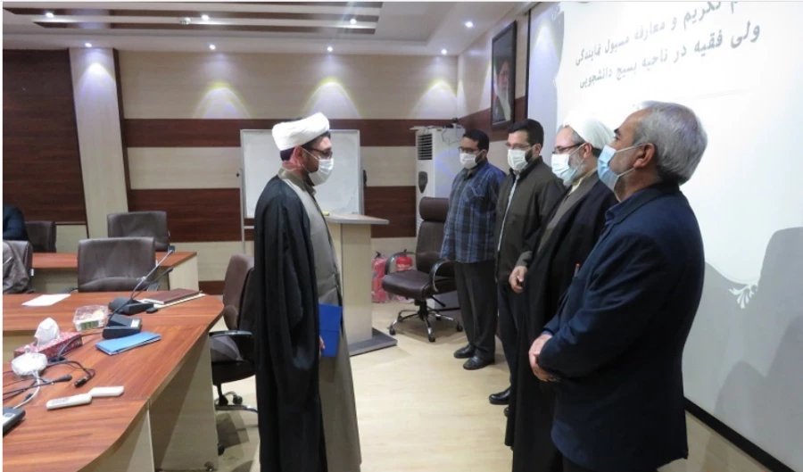 معارفه مسئول نمایندگی ولی فقیه در بسیج دانشجویی آذربایجان شرقی با حضور دکتر خدیوی 3