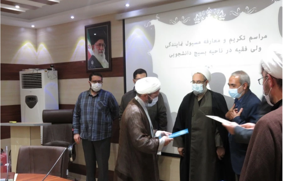 معارفه مسئول نمایندگی ولی فقیه در بسیج دانشجویی آذربایجان شرقی با حضور دکتر خدیوی 4