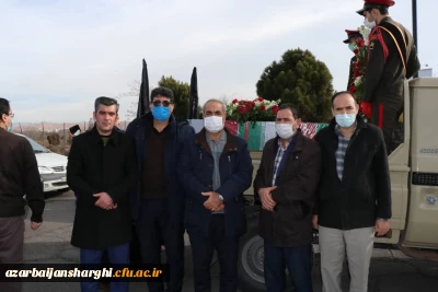 استقبال از ورود پیکر مطهر و پاک چهار شهید گمنام هشت سال دفاع مقدس