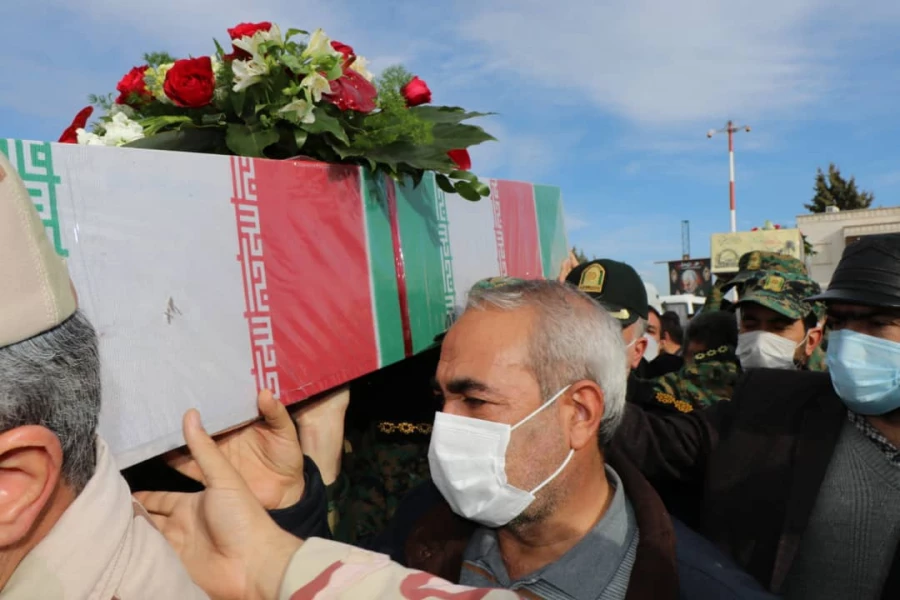 استقبال از ورود پیکر مطهر و پاک چهار شهید گمنام هشت سال دفاع مقدس 3