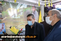 دیدار دکتر خنیفر و هیئت همراه با خانواده شهید مدافع حرم استان آذربایجان شرقی صادق هدایت اکبری 12