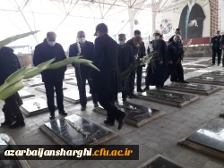 زیارت مزار شهید گمنام پردیس فاطمه الزهرا(س) و گلزار شهدا 2