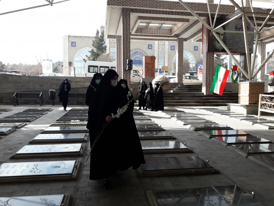 زیارت مزار شهید گمنام پردیس فاطمه الزهرا(س) و گلزار شهدا 3