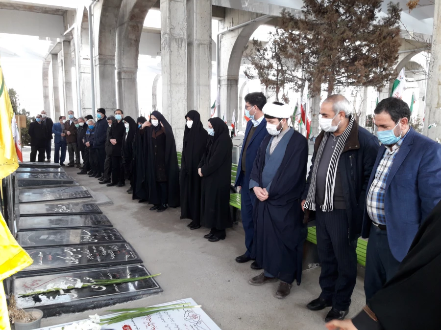 زیارت مزار شهید گمنام پردیس فاطمه الزهرا(س) و گلزار شهدا 5