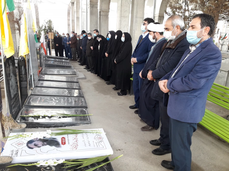 زیارت مزار شهید گمنام پردیس فاطمه الزهرا(س) و گلزار شهدا 6