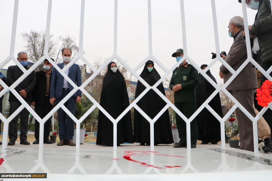 بازدید جانشین فرمانده سپاه عاشورا سردار اصغر عباسقلی زاده از اتمام پروژه یادمان شهید گمنام پردیس فاطمه الزهرا (س) تبریز 4