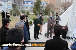 بازدید جانشین فرمانده سپاه عاشورا سردار اصغر عباسقلی زاده از اتمام پروژه یادمان شهید گمنام پردیس فاطمه الزهرا (س) تبریز 5