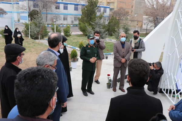 بازدید جانشین فرمانده سپاه عاشورا سردار اصغر عباسقلی زاده از اتمام پروژه یادمان شهید گمنام پردیس فاطمه الزهرا (س) تبریز 5