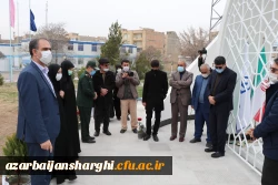 بازدید جانشین فرمانده سپاه عاشورا سردار اصغر عباسقلی زاده از اتمام پروژه یادمان شهید گمنام پردیس فاطمه الزهرا (س) تبریز 9