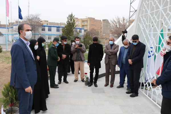 بازدید جانشین فرمانده سپاه عاشورا سردار اصغر عباسقلی زاده از اتمام پروژه یادمان شهید گمنام پردیس فاطمه الزهرا (س) تبریز 9