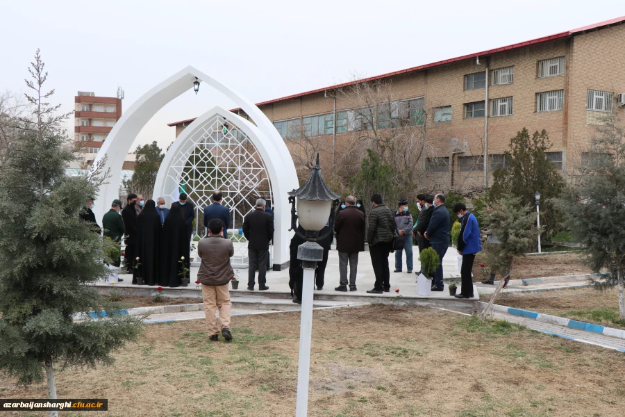 بازدید جانشین فرمانده سپاه عاشورا سردار اصغر عباسقلی زاده از اتمام پروژه یادمان شهید گمنام پردیس فاطمه الزهرا (س) تبریز 10