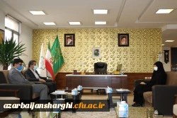 دیدار و گفت و گوی شهردار با سرپرست و معاون توسعه منابع پردیس فاطمه الزهرا(س) تبریز 3