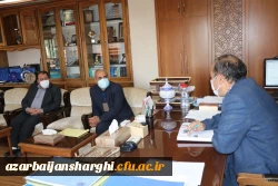 دیدار مدیر و معاون هماهنگی دانشگاه فرهنگیان استان با رییس دانشگاه تبریز 2