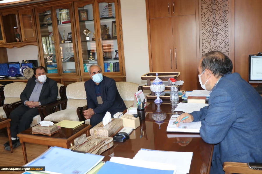 دیدار مدیر و معاون هماهنگی دانشگاه فرهنگیان استان با رییس دانشگاه تبریز 2